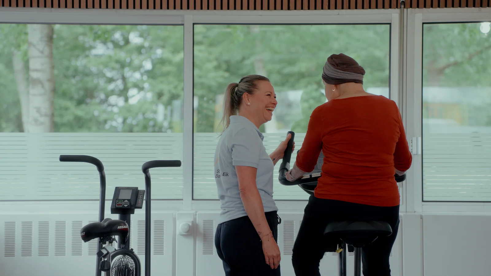 Begeleiding tijdens een training